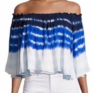 Young Fabulous and Broke Tie Dye Off Shoulder Top